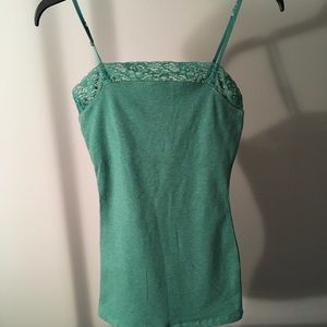 NWT Express Beaded Green Top. Size X Small.
